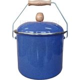 AyrStore Emaye Yoğurt Tenceresi Emaye Bakraç 20 cm 5 Litre - Çok Renkli