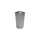 AyrStore Endüstriyel Manuel Kapaklı Galvaniz Çöp Kovası 60 Litre - Çok Renkli