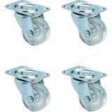AyrStore Furç Tablalı Bilyalı Teker - 28MM - Şeffaf HKS238 - 4 Adet - 2015