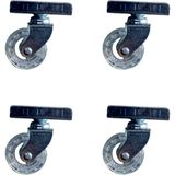 AyrStore Furç Uzun-Sunta Bilyalı Teker - 20X50 - Şeffaf - 18MM HKS189 - 4 Adet - 2015