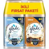 AyrStore Glade Otomatik Sprey Yedek Ikili, Temizliğin Ferahlığı ve Oryantal Oud, 2X269 ml - Renkli