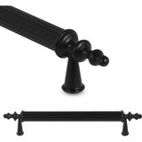 AyrStore Glaswen Erciyes Kulp Siyah 96 mm Kulp Mobilya Mutfak Dolabı Çekmece Dolap Kapak Kulpu Kulbu Metal