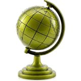 AyrStore Globe Küçük Metal Dünya Biblosu - Dekoratif Süs Eşyası - Çok Renkli