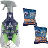 AyrStore Gojo Astonish Küf Temizleyici 750 ml + Miss Flora Nem Alıcı 450 G Yedek 2 Adet - Çok Renkli