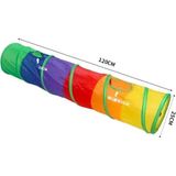 AyrStore Gökkuşağı Desenli Kedi Oyun Tüneli, Katlanabilir 125 cm