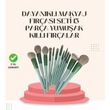 AyrStore Göz Farı Allık Fondöten Için Uygun 13'lü Makyaj Fırçası Seti Kompakt Tasarım