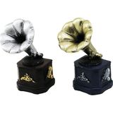 AyrStore Gramafon Vintage Dekoratif Biblo - Renkli 13.5X6CM Reçine - Çok Renkli - 13,5 x 6 cm