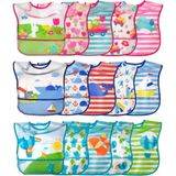 AyrStore Green Sprouts I Play Baby 101258-227-26 Mama Önlüğü, Pembe - Çok Renkli