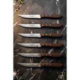 AyrStore Hand Craft Serisi Setak Et Bıçağı 6 Lı Mutfak Bıçak Restoran Et Steak Bıçak (MTF-058) - Çok Renkli
