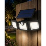 AyrStore Hareket Sensörlü Solar Bahçe Lambası Güçlü LED Duvar Projektörü - Çok Renkli