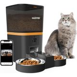 AyrStore Haustier QQ009-DUAL Gece Görüşlü 1080P Fhd Kameralı, Akıllı Otomatik Kedi Mama Kabı, Tuya Ap - Çok Renkli