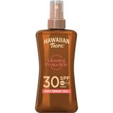 AyrStore Hawaiian Tropic Glowing Protection Dry Spray Oil SPF30 Koruyucu & Bronzlaştırıcı Yağ 200 Milili