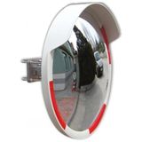 AyrStore Hayat Trafik - Trafik Güvenlik Aynası 60 cm Beyaz-Kırmızı, Tümsek Ayna, Otopark Aynası - Çok Renkli