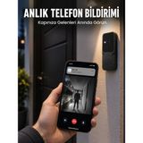 AyrStore Hd Kameralı Akıllı Kapı Zili | Çift Yönlü Sesli Wi-Fi Görüntülü Kapı Zili