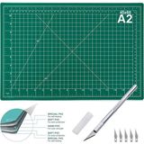 AyrStore Hobialem Çift Taraflı, A2 Boy, Kesim Matı ve Kretuar Bıçağı, 45X60 Cm, Kesim Altlığı, Kesm - Çok Renkli