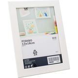 AyrStore Ikea Fıskbo Çerçeve, Beyaz 13X18 cm - Renkli