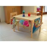 AyrStore Ikea Latt Masif Çam Ahşap Çocuk Oyun Yemek Aktivite Masası