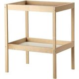 AyrStore Ikea Snıglar Bebek Alt Değiştirme Masası Meridyendukkan Kayın Görünümlü, 72X53 cm - 72 x 53 cm - Renkli