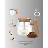 AyrStore Isıtıcılı Manyetik Karıştırıcı Kupa – 400 Ml, C Tipi Şarjlı, Akıllı Tasarım - Çok Renkli