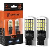 AyrStore Joyecar T20 LED Araç Ampulü, 12V 2400LM, W21W, Tek Duy, Turuncu, 2'li Set