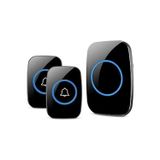 Ayrstore Kablosuz Kapı Zili 2 Buton 1 Alıcı Led Işıklı 300 Metre Mesafe 60 Melodi Ev Ofis Depo