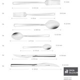AyrStore Karaca Elegance Nil Platin 12 Kişilik 84 Parça Çatal Kaşık Bıçak Takımı - Çok Renkli