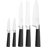 AyrStore Karaca Samuray Thor New Standlı Japon Çeliği 6 Parça Bıçak Seti Siyah - Çok Renkli