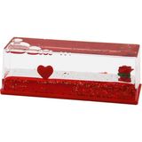 AyrStore Kırmızı Su Kalp - Gül D.gen Mika Yüzen Batmayan Dekoratif Biblo AKVARYUM5.2X15.2X5.3CM - Çok Renkli - 2 x 5,3 cm