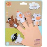 AyrStore Kızılkaya Oyuncak Kzl-Tl-14 Hayvan Figürler Parmak Kukla - Çok Renkli