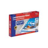 AyrStore Kraf Laminasyon Filmi Parlak A4 75 MIC.100 Lü 2121 - Çok Renkli