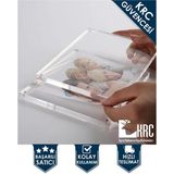 AyrStore Krcdijital Fotoğraf ve Resim Çerçevesi Mıknatıslı Pleksi 12,7 cm x 17,7 cm Şeffaf KRCNM86 - Renkli