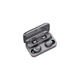AyrStore Kulak Içi Powerbanklı Çift Mikrofonlu Dokunmatik Kablosuz Earbuds F9 Pro - Siyah