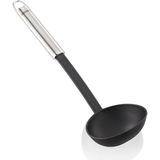 AyrStore Leifheit Kepçe 32 cm Naylon Sterling Serisi, Paslanmaz Çelik ve Naylondan Çorba Kepçesi, Çiziks - Çok Renkli