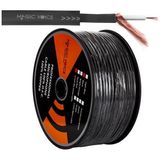 AyrStore Magicvoice Mikrofon Kablosu Mono 1. Kalite 100 Metre Siyah