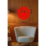 AyrStore Manchester United Logolu Ahşap Duvar Saati - 40X40 cm Taraftar Hediyesi - Çok Renkli