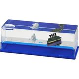 AyrStore Mavi Su Gemi - Ada D.gen Mika Yüzen Batmayan Dekoratif Biblo AKVARYUM5.2X15.2X5.3CM - Çok Renkli - 2 x 5,3 cm