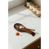 AyrStore Mien Akasya Kaşık Altlığı Kirli Kaşık Altlığı Tezgah Üstü 26CM - Çok Renkli
