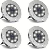 AyrStore Mr 8 Ledli Solar Güneş Enerjili Beyaz Işık Su Geçirmez Bahçe Dekor Aydınlatma Lambası Bahçe - Çok Renkli