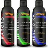 AyrStore Netfer 3'lü Orta Kalın Pasta Cila Set - 3X100 ml - Çok Renkli
