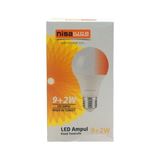 AyrStore Nisaluce EAMP-074/BK 9+2W E27 Beyaz-Kırmızı LED Ampul - Çok Renkli