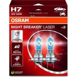 AyrStore Osram Night Breaker Laser H7, +%150 Daha Fazla Parlaklık, Halojen Far Lambası, 64210NL-2HB, 12V Ot