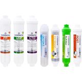 AyrStore Overwater Kapalı Kasa Su Arıtma Cihazı 7 Li Inline Filtresi Seti Aşamalı (Membransız Set) Fın6 - Çok Renkli