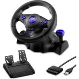 AyrStore Oyuncu Direksiyon Seti 180° 3ın1 Ps3/ps2/pc Siyah VW9803 - Çok Renkli