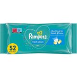 AyrStore Pampers Fresh & Clean Islak Bebek Mendili, 1 Paket, 52 Islak Mendil