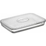 AyrStore Paşabahçe Borcam Uyumlu Plastik Kapak 40X27 cm Dikdörtgen Borcam Kapağı - Fırın Kabı Saklama