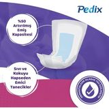 AyrStore Pedix Mesane Pedi Unısex Büyük Boy Large (L) 50 Adet - Çok Renkli