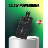 AyrStore Powerbank Dahili Ekranlı 10000 Mah Çift Kablolu