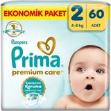 AyrStore Prima Bebek Bezi Premium Care 2 Numara 60 Adet Ekonomik Paket - 1