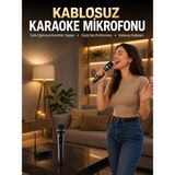 AyrStore Profesyonel Kablosuz Mikrofon Seti Çift Mikrofonlu - Renkli