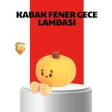 AyrStore Pumpkin LED Night Light Dokunmatik Şarjlı Silikon Gece Lambası